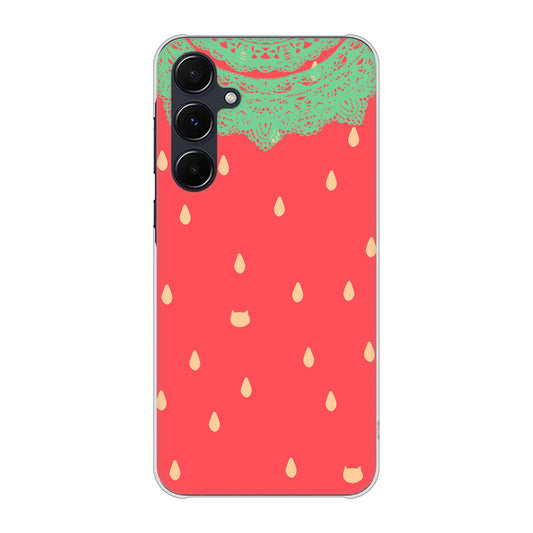 Galaxy A55 5G SC-53E docomo 高画質仕上げ 背面印刷 ハードケース 【MI800 strawberry ストロベリー】