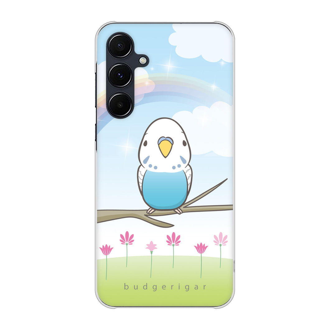 Galaxy A55 5G SC-53E docomo 高画質仕上げ 背面印刷 ハードケースセキセイインコ
