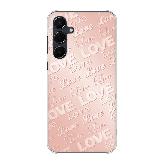 Galaxy A55 5G SC-53E docomo 高画質仕上げ 背面印刷 ハードケースエンボス風LOVEリンク