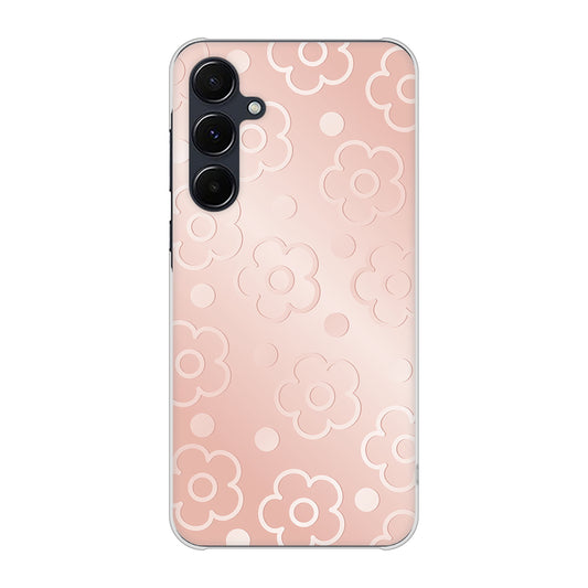 Galaxy A55 5G SC-53E docomo 高画質仕上げ 背面印刷 ハードケースエンボス風デイジーシンプル