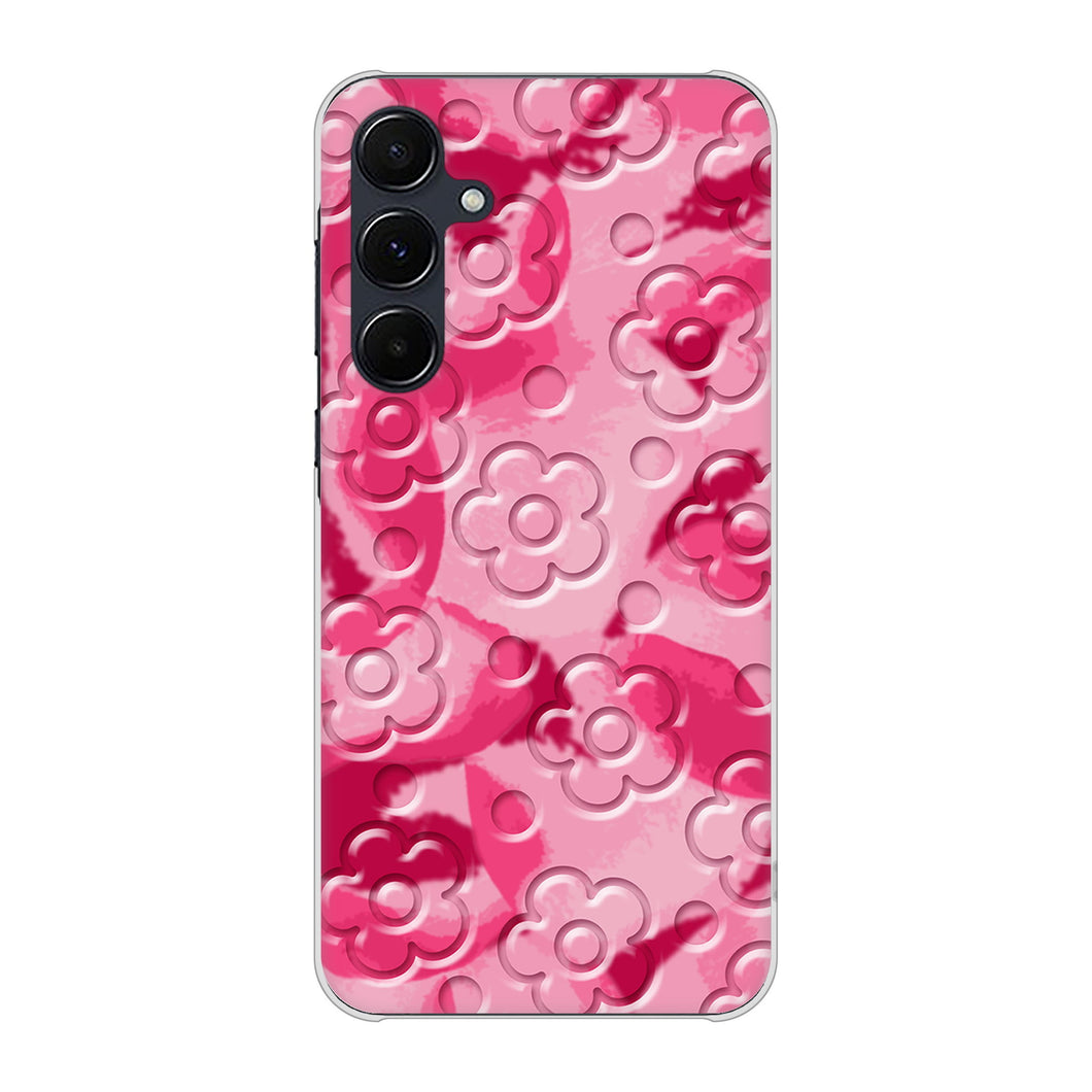 Galaxy A55 5G SC-53E docomo 高画質仕上げ 背面印刷 ハードケースフラワーヴェルニ