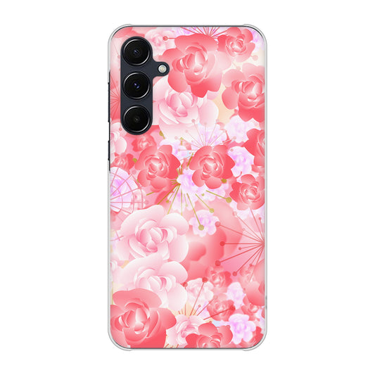 Galaxy A55 5G SC-53E docomo 高画質仕上げ 背面印刷 ハードケース 【VA817 はんなり色の華】