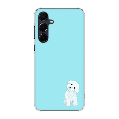 Galaxy A55 5G SC-53E docomo 高画質仕上げ 背面印刷 ハードケーストイプードルホワイト