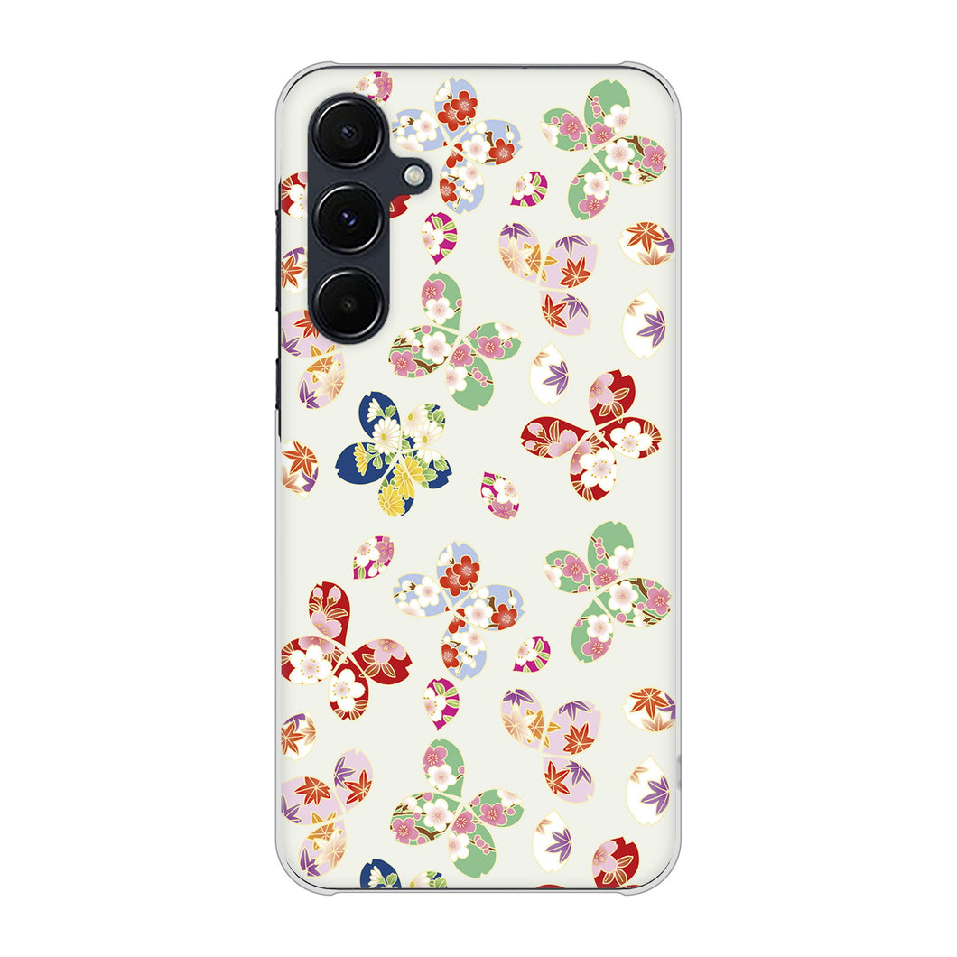 Galaxy A55 5G SC-53E docomo 高画質仕上げ 背面印刷 ハードケース和花柄