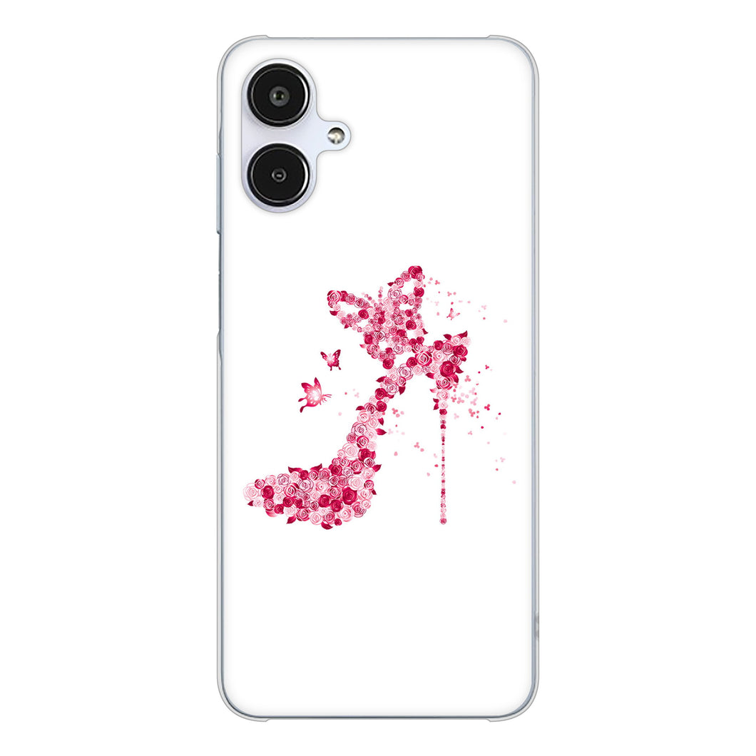 Galaxy A25 5G SC-53F docomo 高画質仕上げ 背面印刷 ハードケース 【387 薔薇のハイヒール】