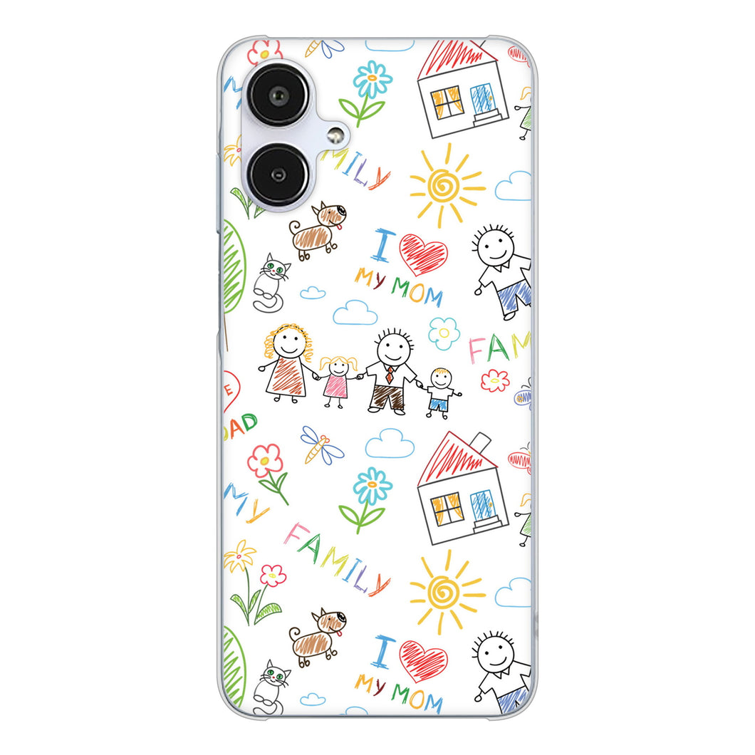 Galaxy A25 5G SC-53F docomo 高画質仕上げ 背面印刷 ハードケースカップル＆ファミリー