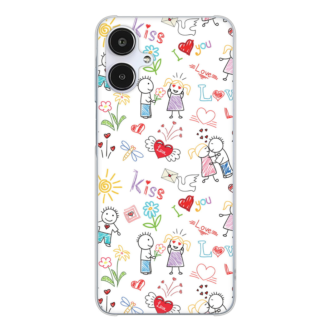 Galaxy A25 5G SC-53F docomo 高画質仕上げ 背面印刷 ハードケースカップル＆ファミリー