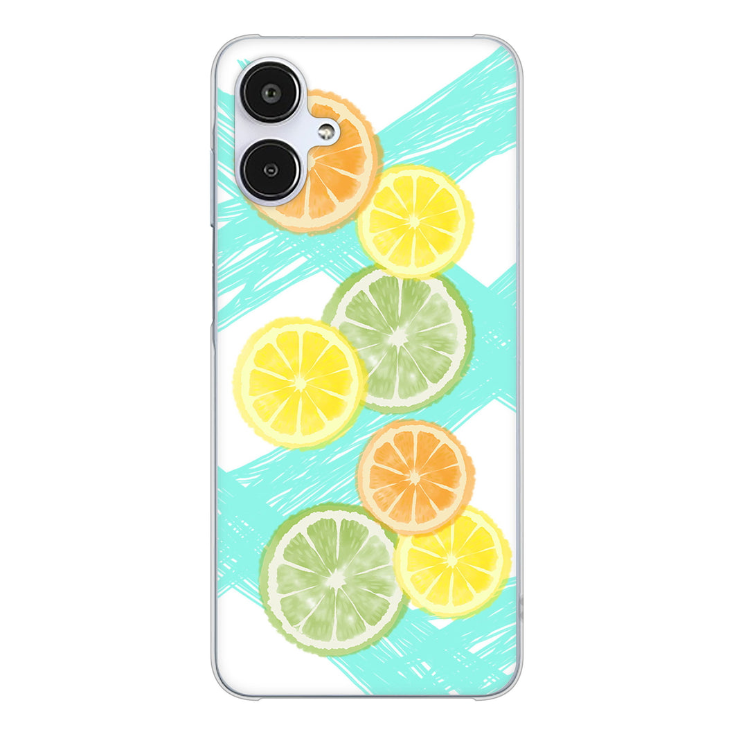 Galaxy A25 5G SC-53F docomo 高画質仕上げ 背面印刷 ハードケース 【YJ183 オレンジライム】
