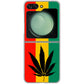 Galaxy Z Flip5 SC-54D docomo 高画質仕上げ 背面印刷 ハードケース 【083 大麻ラスタカラー】