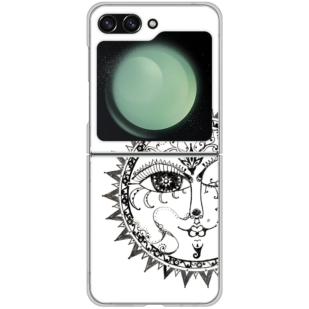 Galaxy Z Flip5 SC-54D docomo 高画質仕上げ 背面印刷 ハードケース 【207 太陽神】