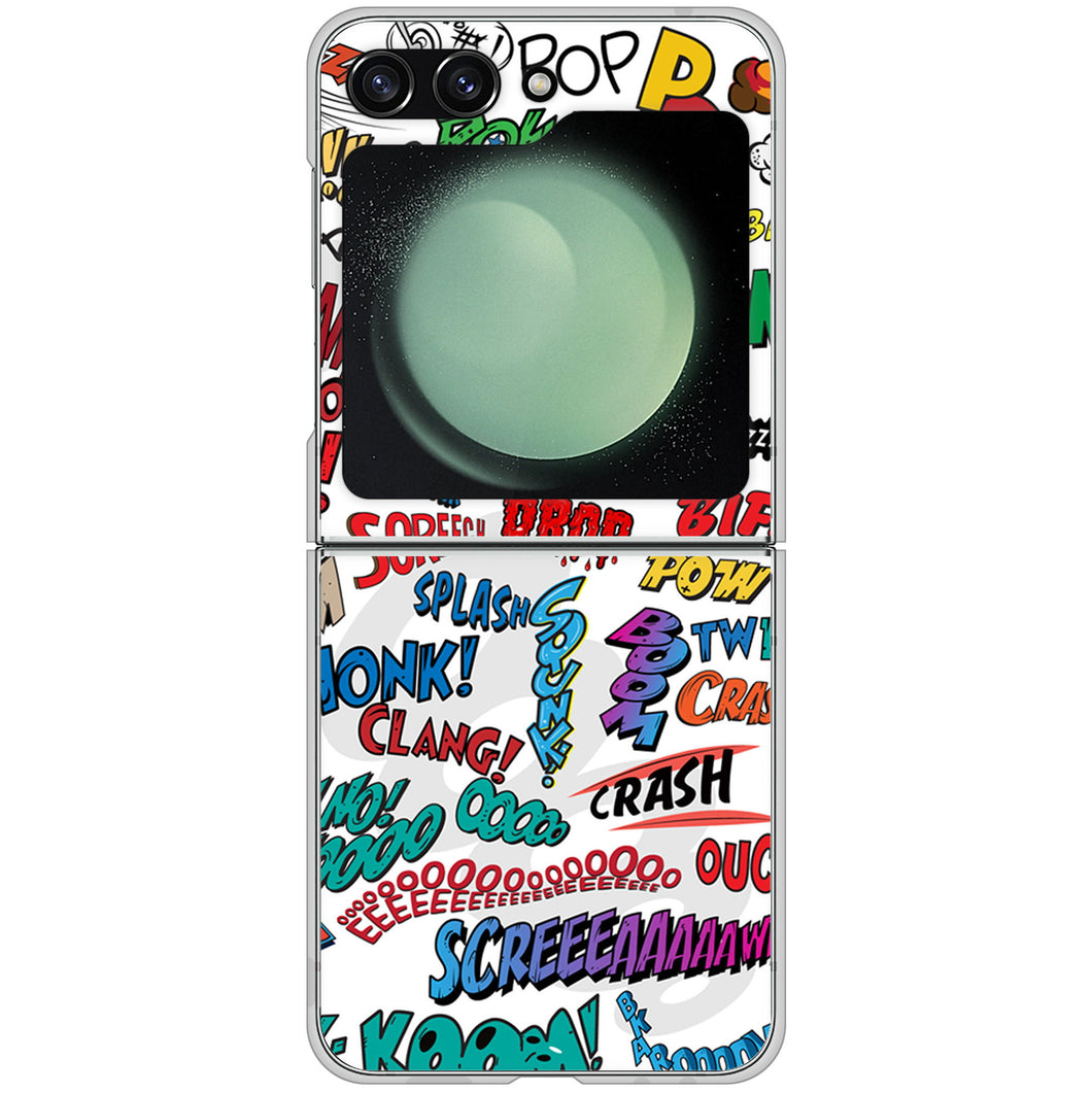 Galaxy Z Flip5 SC-54D docomo 高画質仕上げ 背面印刷 ハードケース 【271 アメリカン キャッチコピー】