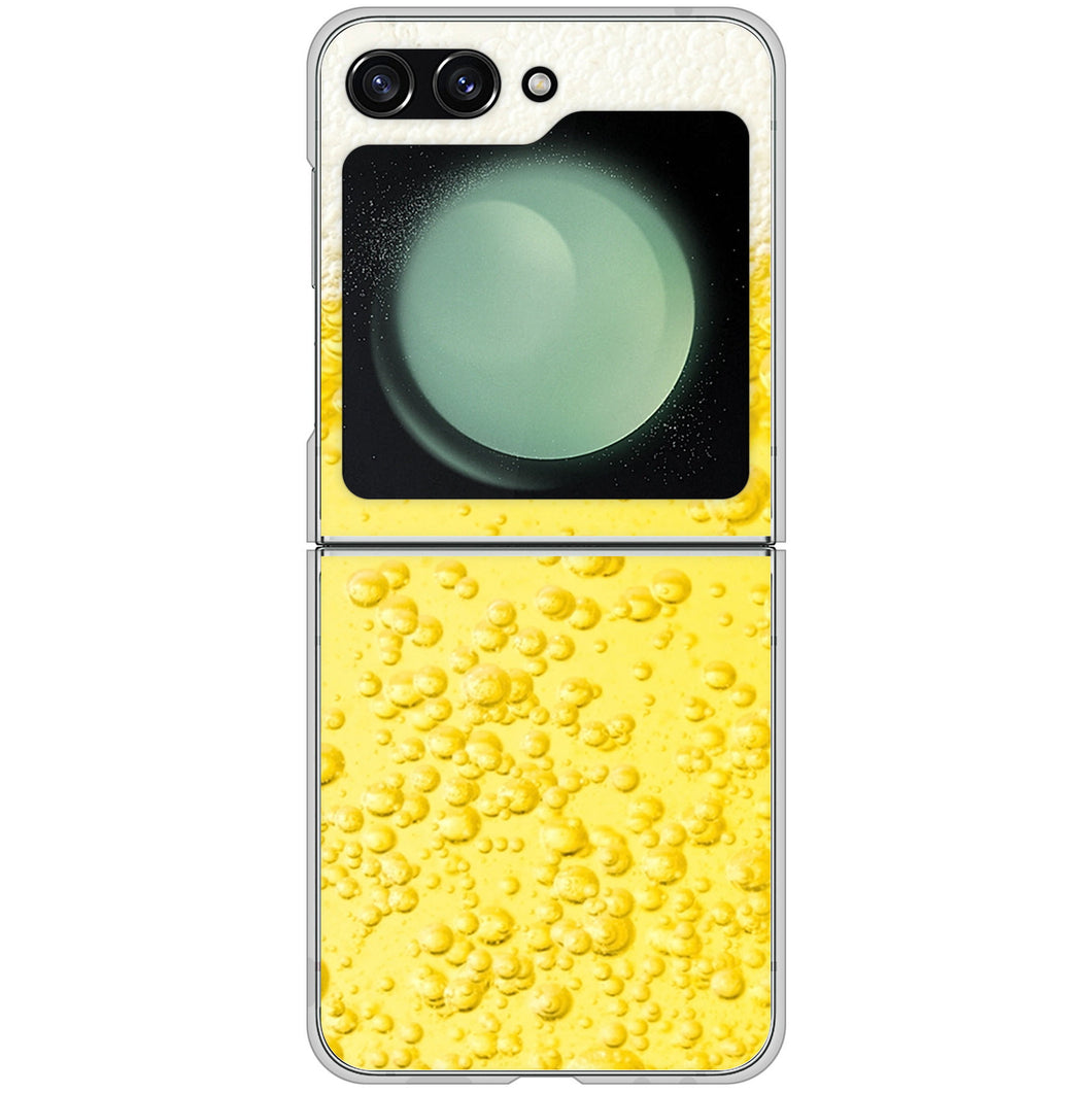 Galaxy Z Flip5 SC-54D docomo 高画質仕上げ 背面印刷 ハードケース生ビール