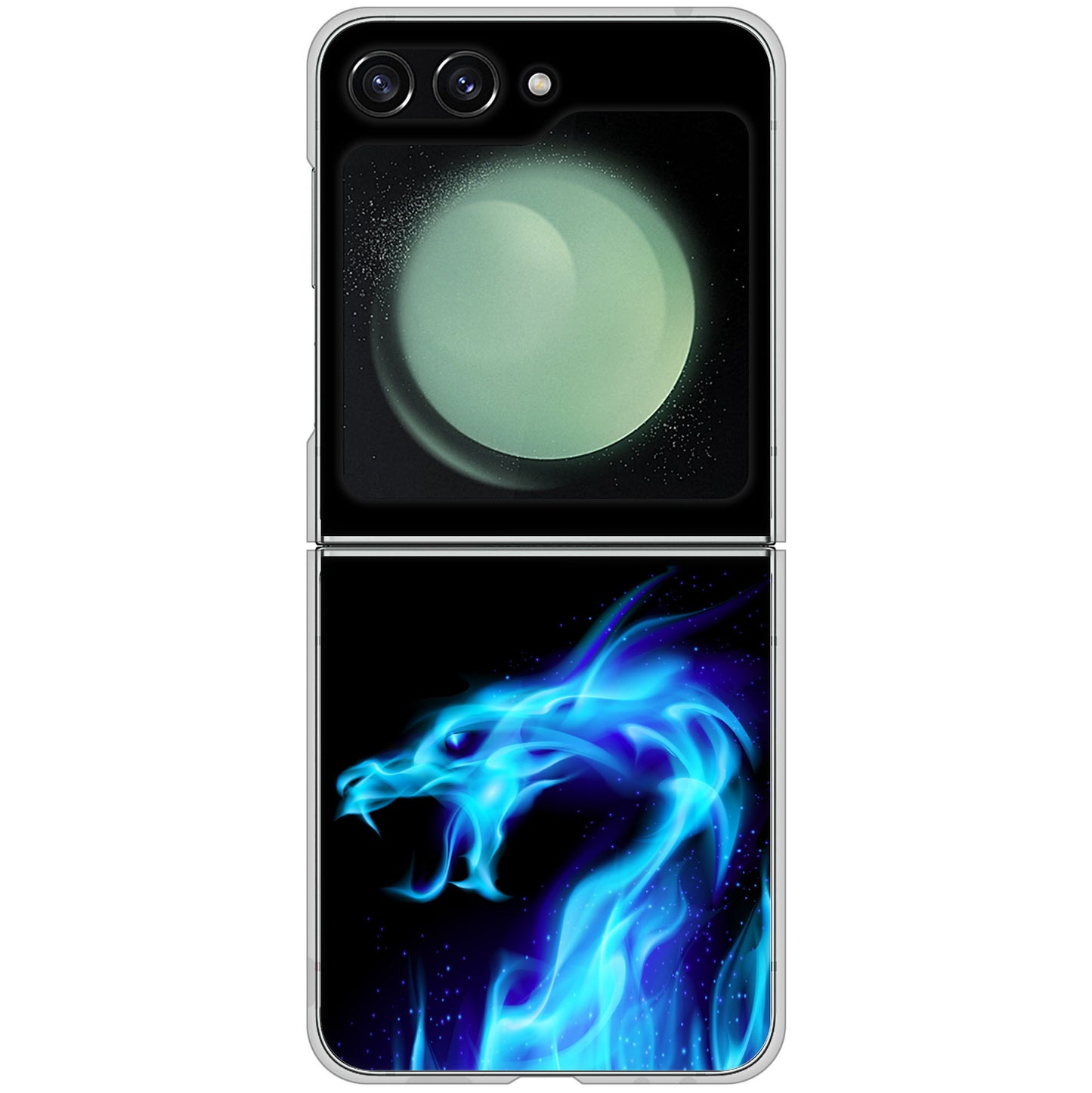 Galaxy Z Flip5 SC-54D docomo 高画質仕上げ 背面印刷 ハードケースドラゴン