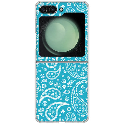 Galaxy Z Flip5 SC-54D docomo 高画質仕上げ 背面印刷 ハードケースペイズリー