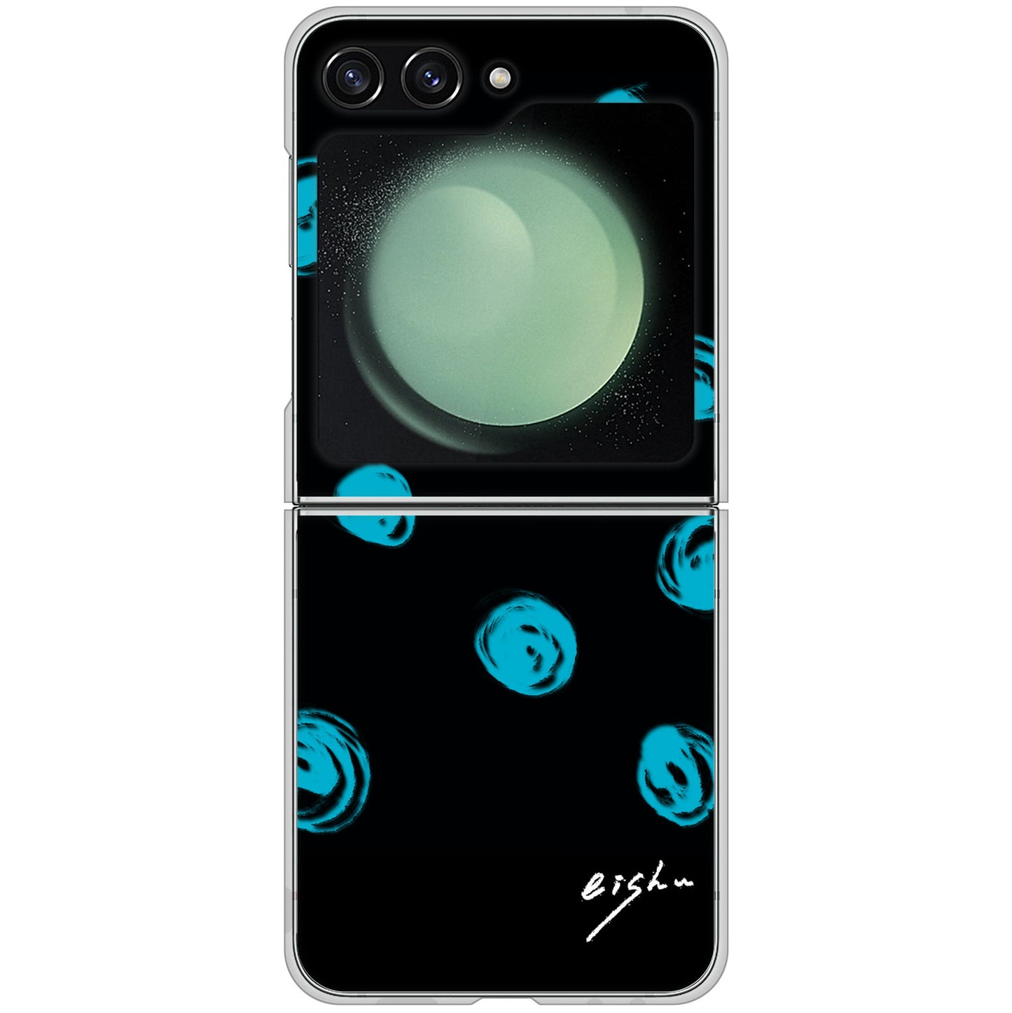 Galaxy Z Flip5 SC-54D docomo 高画質仕上げ 背面印刷 ハードケース大野詠舟 手描きシンプル