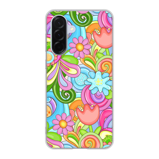 Galaxy A36 5G SC-54F docomo 高画質仕上げ 背面印刷 ハードケース 【713 ミラクルフラワー】