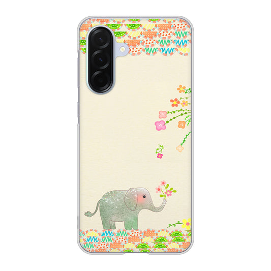 Galaxy A36 5G SC-54F docomo 高画質仕上げ 背面印刷 ハードケース 【1039 お散歩ゾウさん】