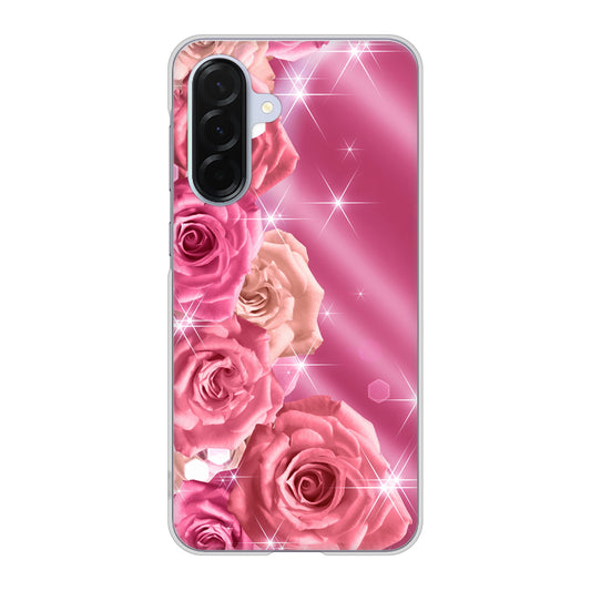Galaxy A36 5G SC-54F docomo 高画質仕上げ 背面印刷 ハードケース 【1182 ピンクの薔薇に誘われて】