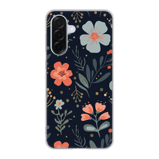 Galaxy A36 5G SC-54F docomo 高画質仕上げ 背面印刷 ハードケース北欧風花柄