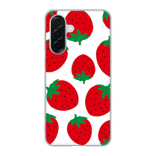 Galaxy A36 5G SC-54F docomo 高画質仕上げ 背面印刷 ハードケース大きいイチゴ模様
