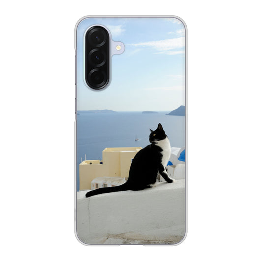 Galaxy A36 5G SC-54F docomo 高画質仕上げ 背面印刷 ハードケース 【VA805 ネコと地中海】