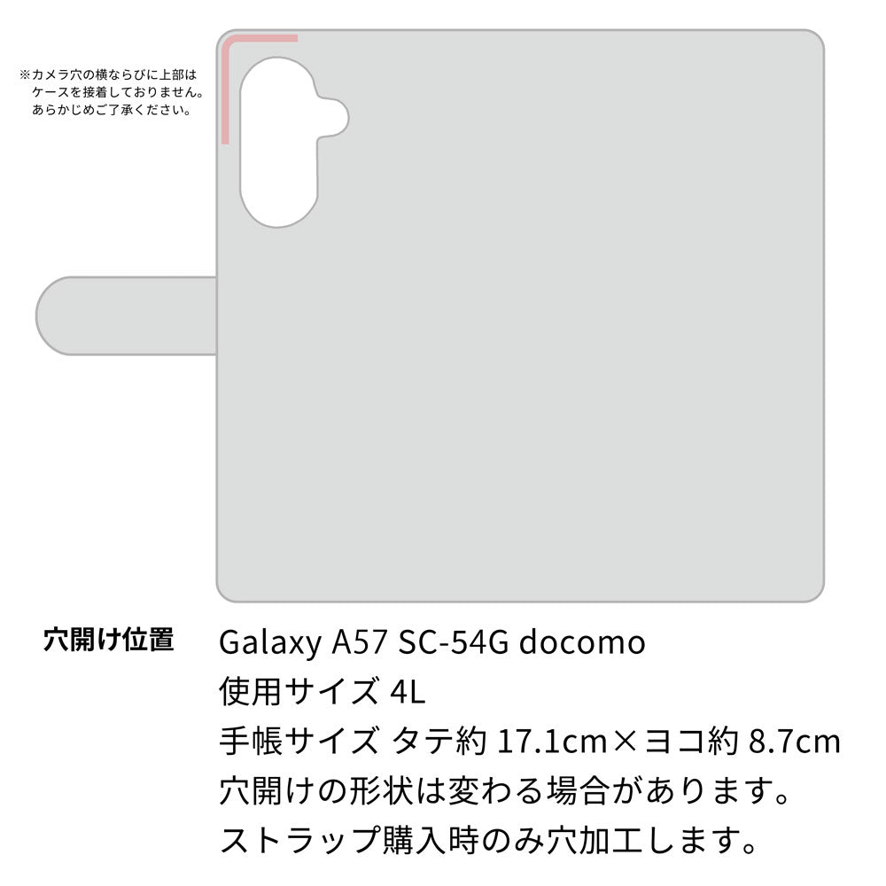 Galaxy A57 SC-54G docomo ダイヤモンドパイソン（本革） 手帳型ケース