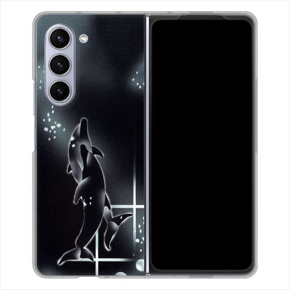 Galaxy Z Fold5 SC-55D docomo 高画質仕上げ 背面印刷 ハードケース海の守り神