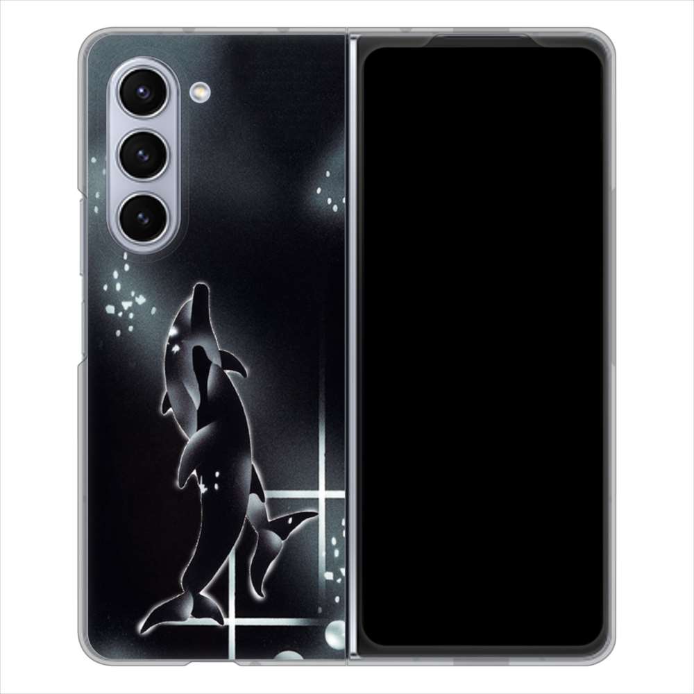 Galaxy Z Fold5 SC-55D docomo 高画質仕上げ 背面印刷 ハードケース海の守り神