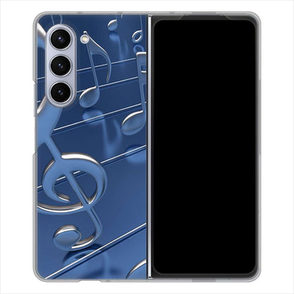 Galaxy Z Fold5 SC-55D docomo 高画質仕上げ 背面印刷 ハードケース音符