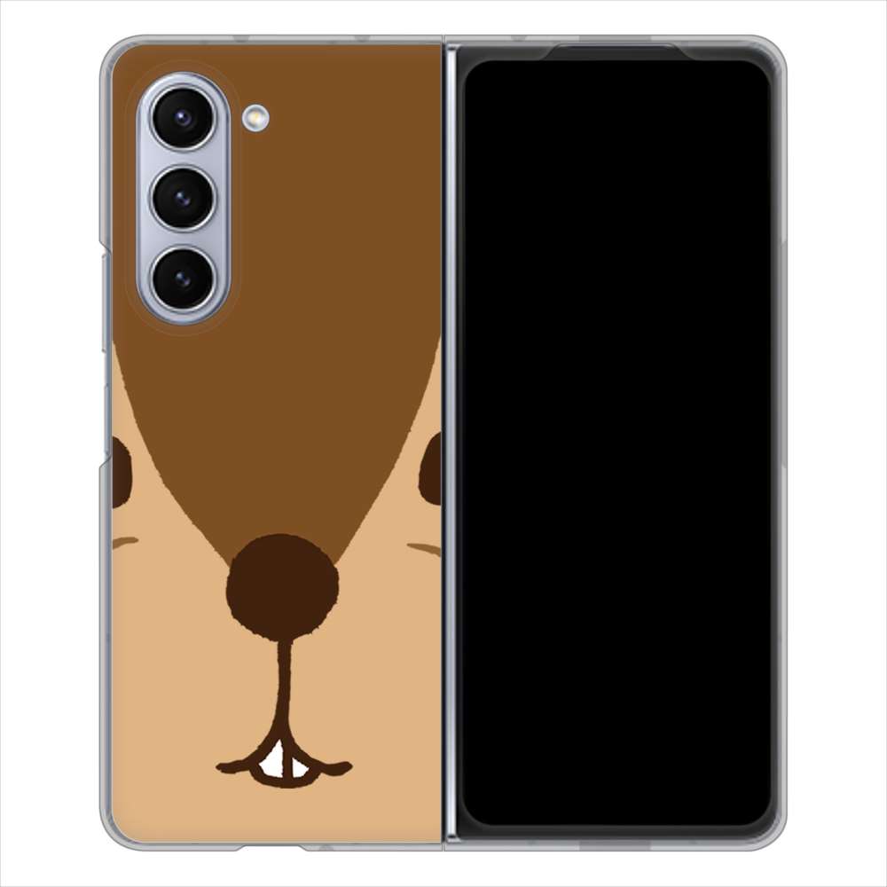 Galaxy Z Fold5 SC-55D docomo 高画質仕上げ 背面印刷 ハードケースドアップアニマル