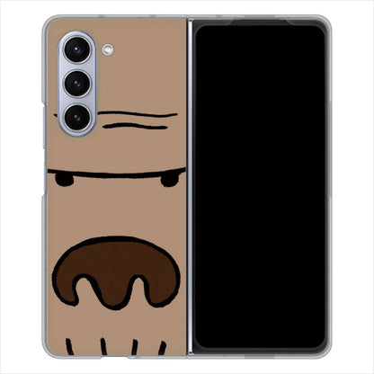 Galaxy Z Fold5 SC-55D docomo 高画質仕上げ 背面印刷 ハードケースドアップアニマル