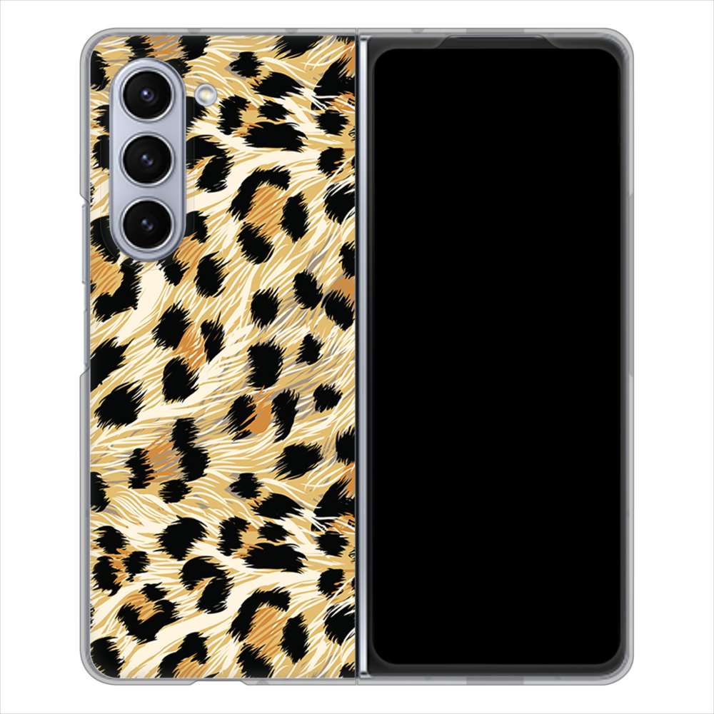 Galaxy Z Fold5 SC-55D docomo 高画質仕上げ 背面印刷 ハードケースアニマル柄