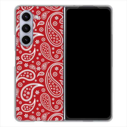 Galaxy Z Fold5 SC-55D docomo 高画質仕上げ 背面印刷 ハードケースペイズリー