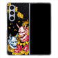 Galaxy Z Fold5 SC-55D docomo 高画質仕上げ 背面印刷 ハードケース 【1024 般若と牡丹2】