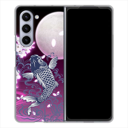 Galaxy Z Fold5 SC-55D docomo 高画質仕上げ 背面印刷 ハードケース鯉