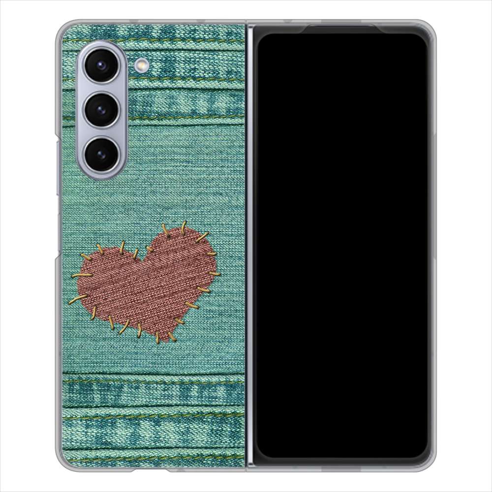 Galaxy Z Fold5 SC-55D docomo 高画質仕上げ 背面印刷 ハードケースビッグハート