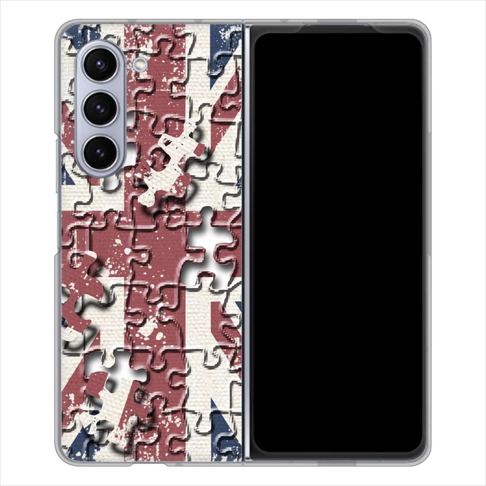 Galaxy Z Fold5 SC-55D docomo 高画質仕上げ 背面印刷 ハードケースユニオンジャック