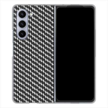 Galaxy Z Fold5 SC-55D docomo 高画質仕上げ 背面印刷 ハードケースカーボン