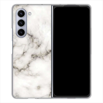 Galaxy Z Fold5 SC-55D docomo 高画質仕上げ 背面印刷 ハードケース大理石BK