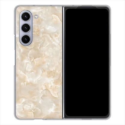 Galaxy Z Fold5 SC-55D docomo 高画質仕上げ 背面印刷 ハードケース大理石BK