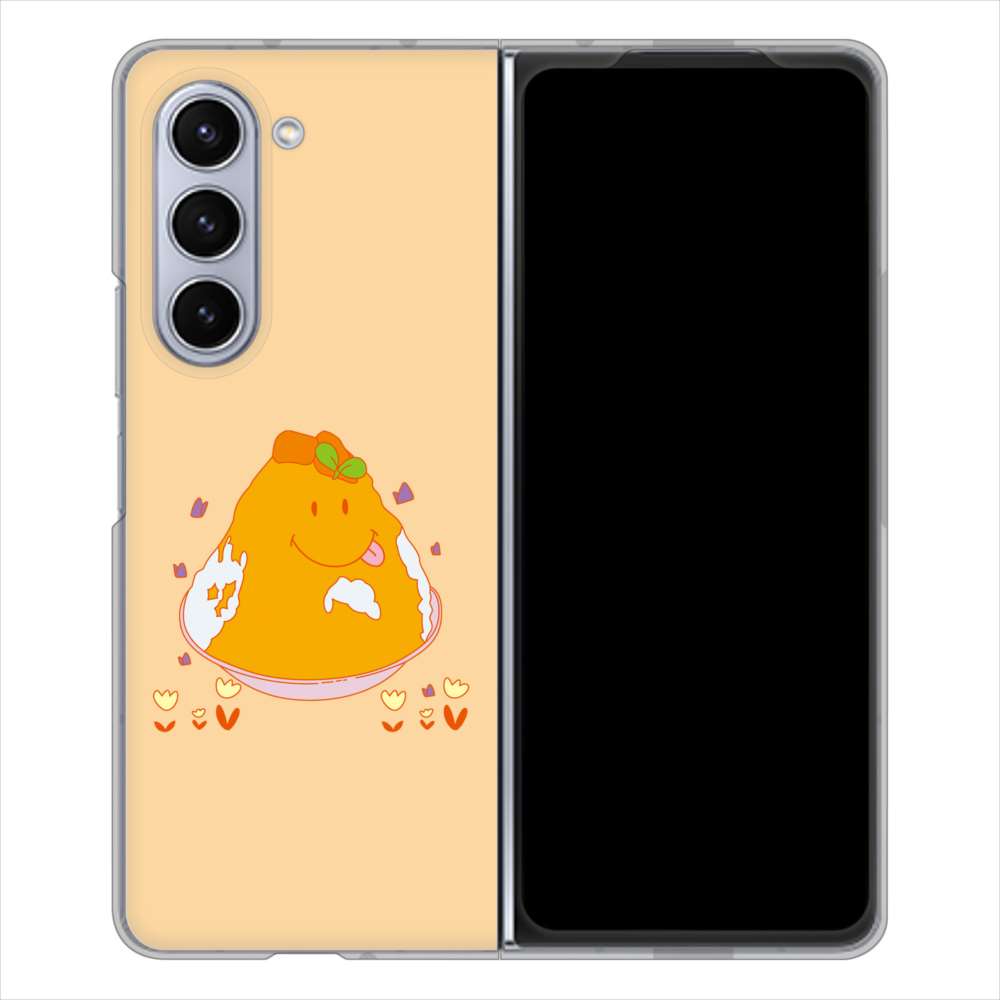 Galaxy Z Fold5 SC-55D docomo 高画質仕上げ 背面印刷 ハードケーススイーツイラスト