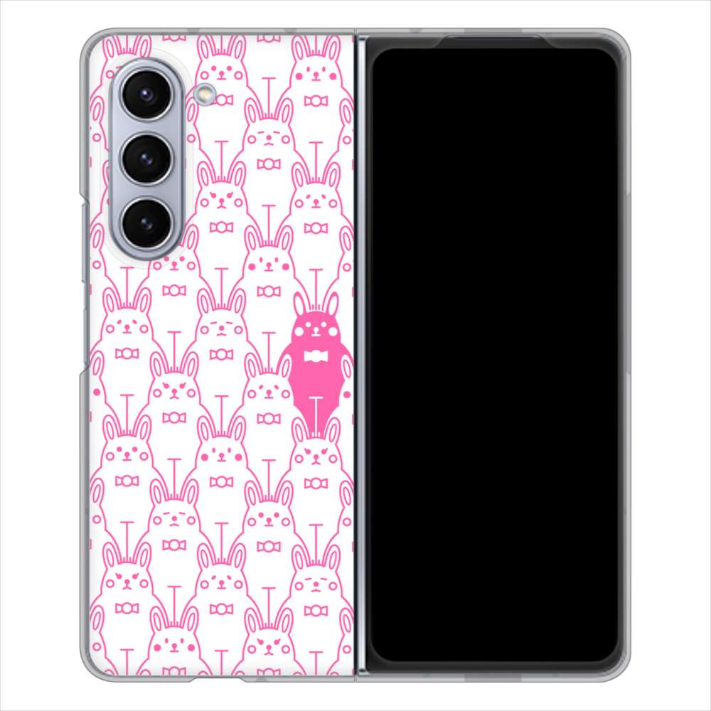 Galaxy Z Fold5 SC-55D docomo 高画質仕上げ 背面印刷 ハードケースパターンアニマル