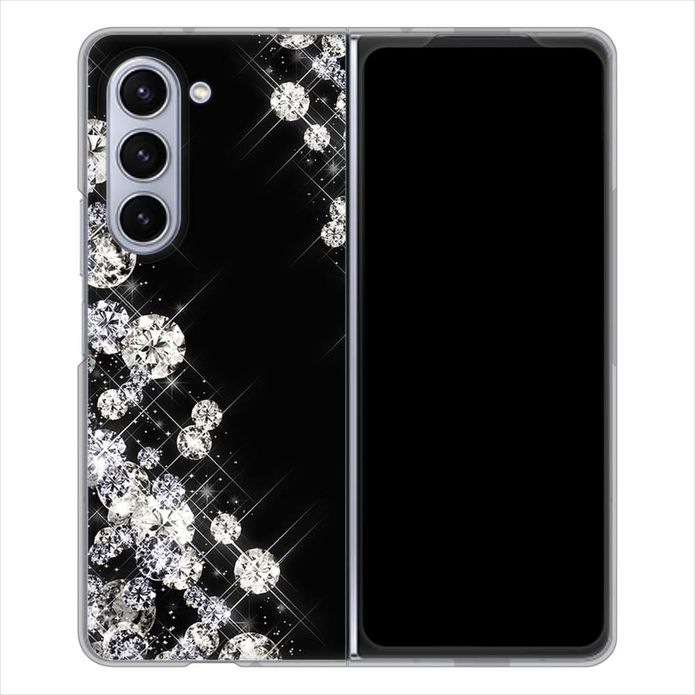 Galaxy Z Fold5 SC-55D docomo 高画質仕上げ 背面印刷 ハードケース 【VA871 ダイヤモンドフレーム】