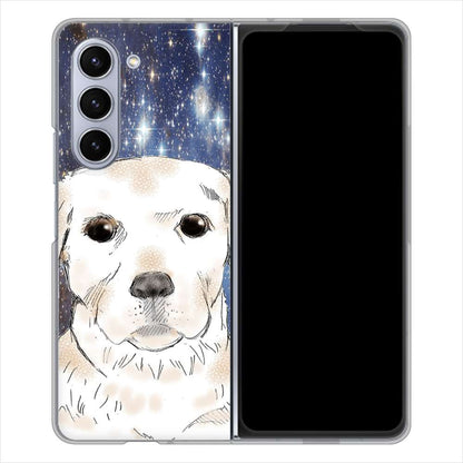 Galaxy Z Fold5 SC-55D docomo 高画質仕上げ 背面印刷 ハードケースラブラドールレトリバー