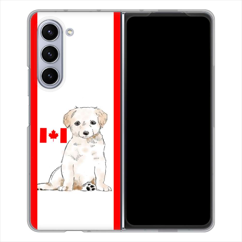 Galaxy Z Fold5 SC-55D docomo 高画質仕上げ 背面印刷 ハードケースラブラドールレトリバー