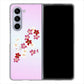 Galaxy Z Fold5 SC-55D docomo 高画質仕上げ 背面印刷 ハードケース和花柄