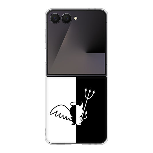 Galaxy Z Flip7 SC-55F docomo 高画質仕上げ 背面印刷 ハードケース 【027 ハーフデビット】