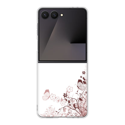 Galaxy Z Flip7 SC-55F docomo 高画質仕上げ 背面印刷 ハードケースバタフライ