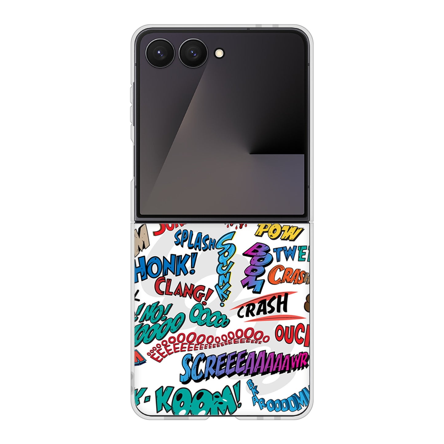 Galaxy Z Flip7 SC-55F docomo 高画質仕上げ 背面印刷 ハードケース 【271 アメリカン キャッチコピー】