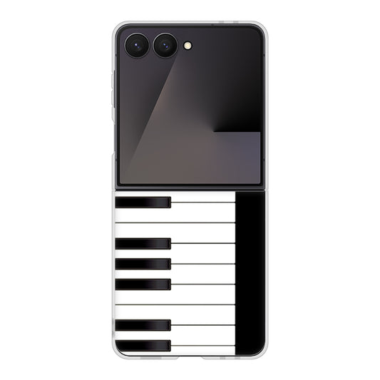 Galaxy Z Flip7 SC-55F docomo 高画質仕上げ 背面印刷 ハードケースピアノ